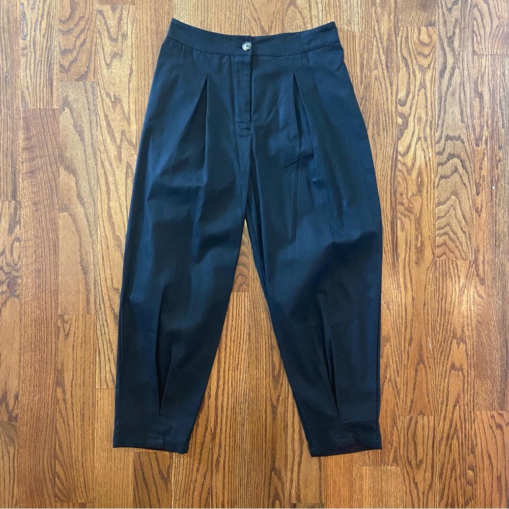 Black Pleated Dress Pants Size M 6 SHEIN